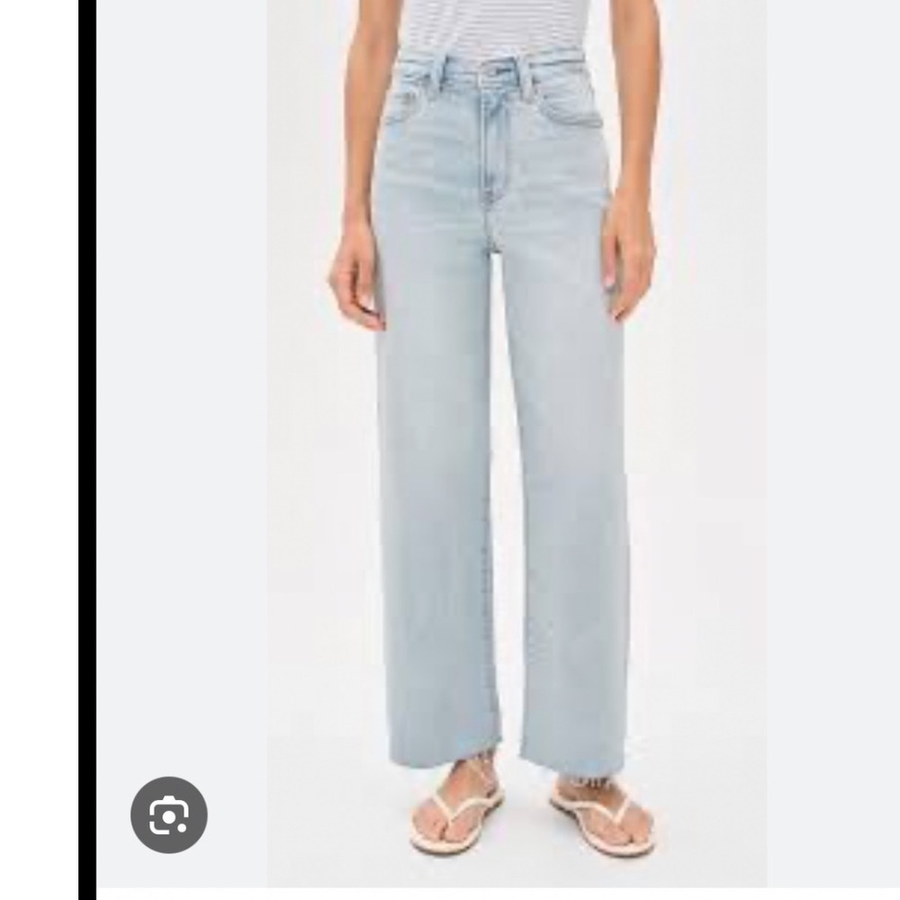 PAIGE Leenah Ankle Jeans Size 27 boho high rise minimalist luxury wide leg